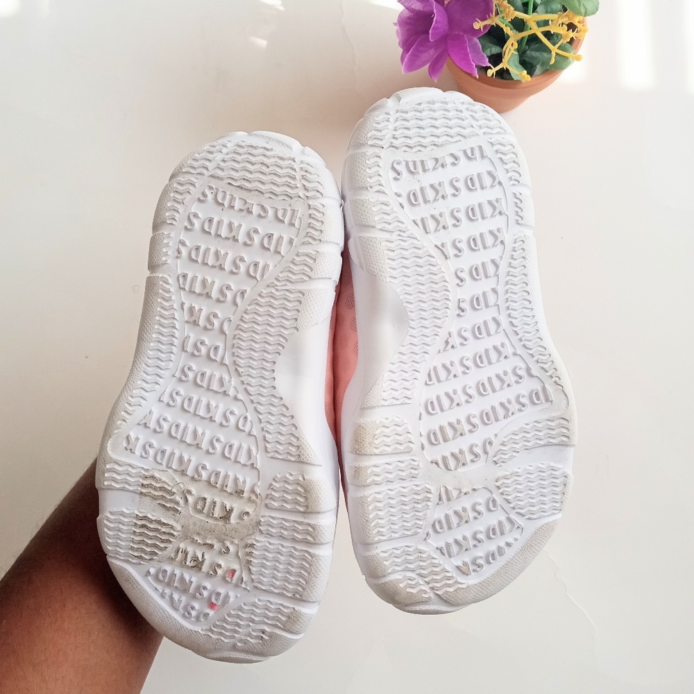 Pink Mesh Breathable Slip-on Toddler Girl Shoes Beach Pool - Picture 6 of 9